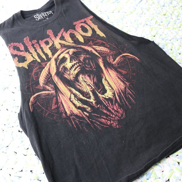 Rock Band Tee Adult Medium Black Slipknot T-Shirt Heavy Metal Music - Picture 5 of 10